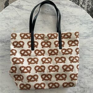 Kate Spade Canvas Pretzel Tote